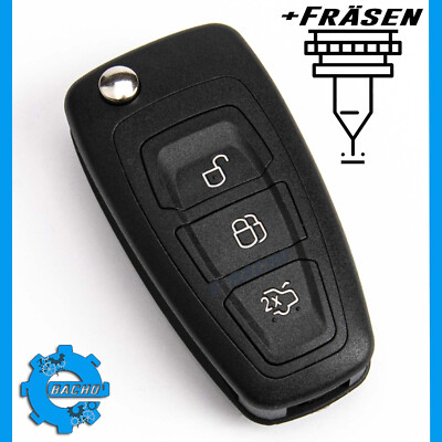 SCHLÜSSELGEHÄUSE FÜR FORD C-MAX FOCUS GALAXY MONDEO S-MAX  3 TASTEN + FRÄSEN