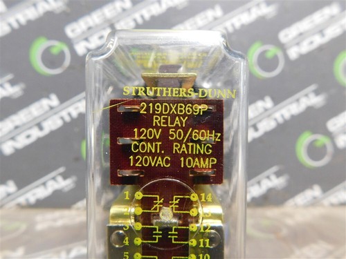 NEW Struthers-Dunn 219DXB69P Relay 120V 50/60Hz Cont. Rating 120V 10A - Picture 5 of 10