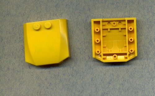 Lego-- 45677 -- Motorhaube -- Cockpit -- Kurve -- 4 x 4 x 2/3 -- Gelb -- 2 Stück