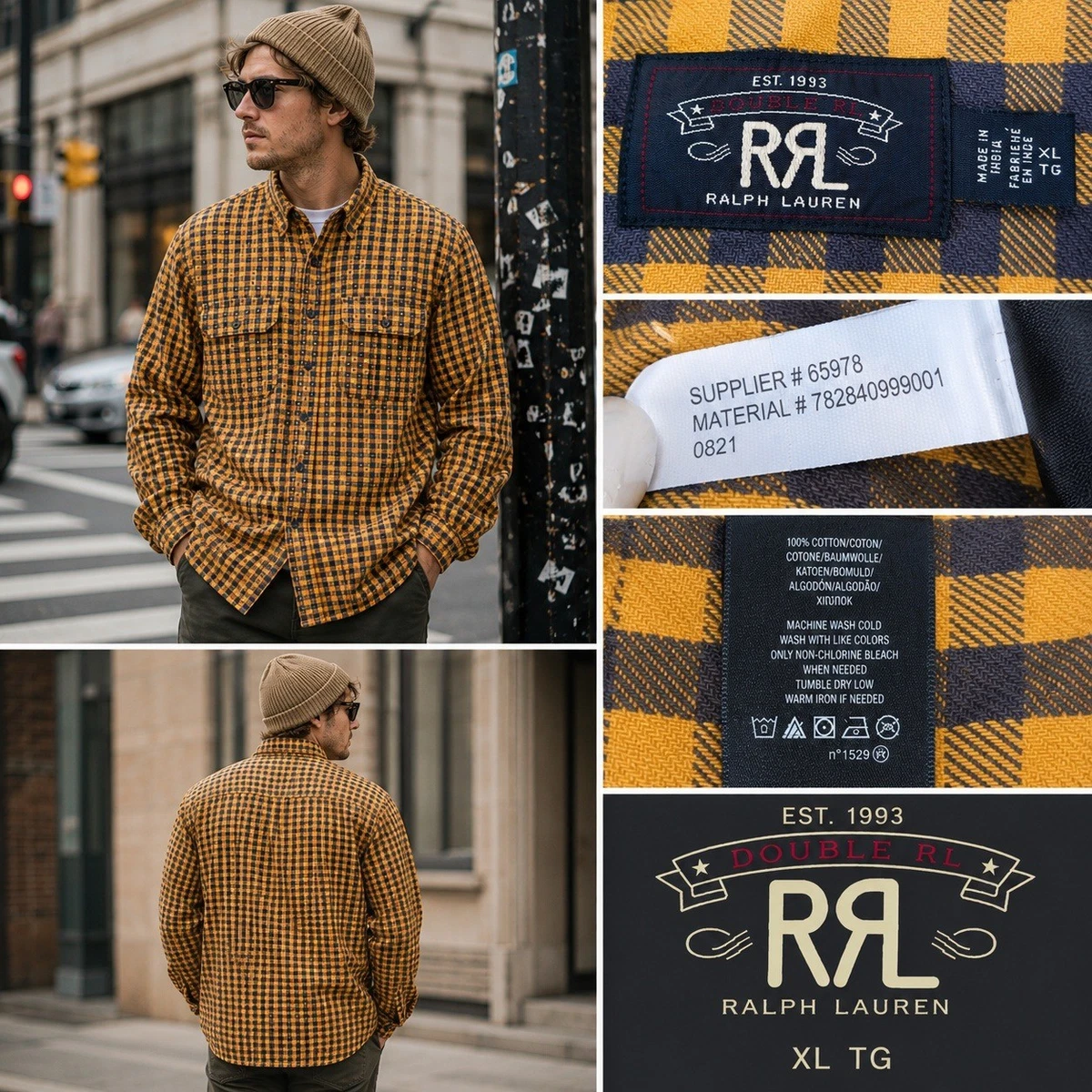 RRL Long Sleeve Black Shirts for Men | eBay