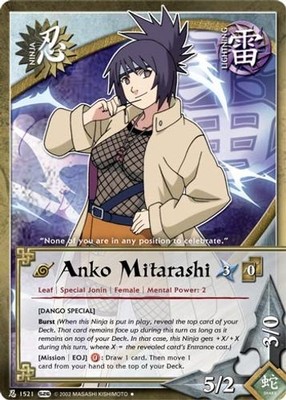 Anko Mitarashi (N-1521) - Avenger's Wrath - Naruto CCG
