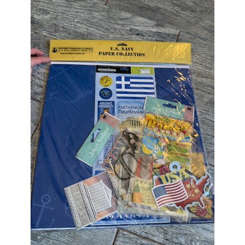 Uniformed Scrapbooks of America US Navy Paper Sticker Kit Nautical Military NWT