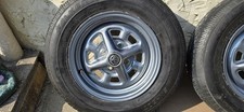 MGB Rostyle Wheels 14 inch  x 4 - With Good Tyres.