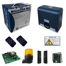 Kit cancello scorrevole 500 kg automazione FAAC GENIUS KIT BLIZZARD 230V RC 433