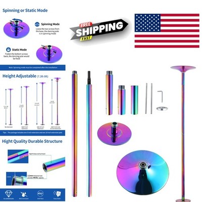 Adjustable Height Dance Pole 45mm with 440lb Capacity for Beginners and Experts