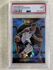 2022 Select Light Blue #46 Anthony Edwards PSA 9 Mint /299
