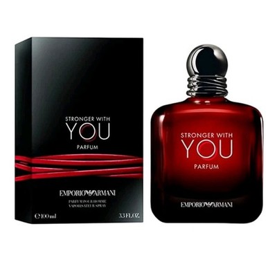 Stronger With You Parfum by Giorgio Armani 3.3oz Parfum NEW SEALED BOX