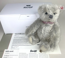 Steiff 2018 "Love" Teddy Bear - Silver Swarovski Ltd Edition 25cm EAN:006470