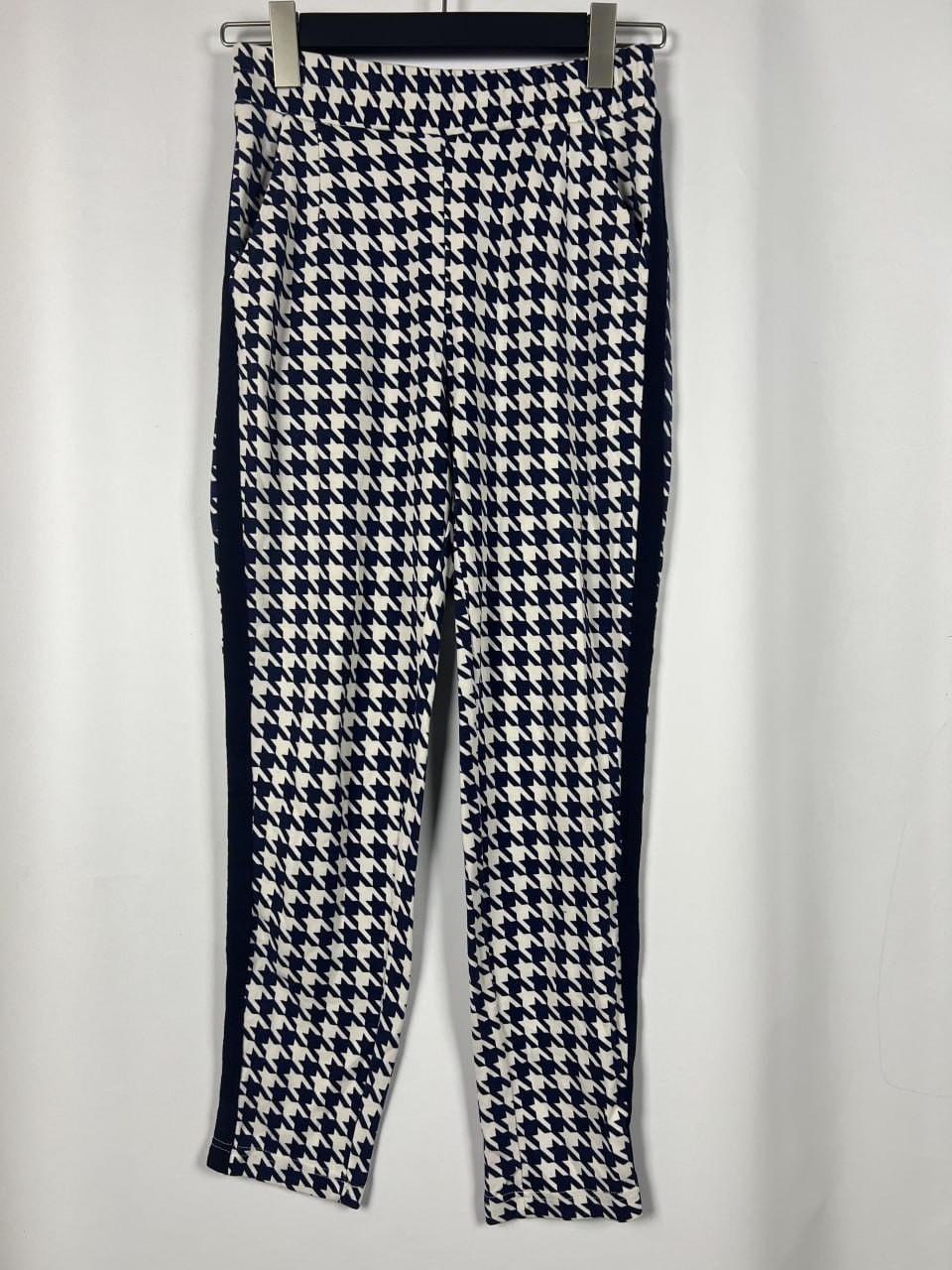 BAUM UND PFERDGARTEN Women's Houndstooth Slim Fit Trousers Pants Size S