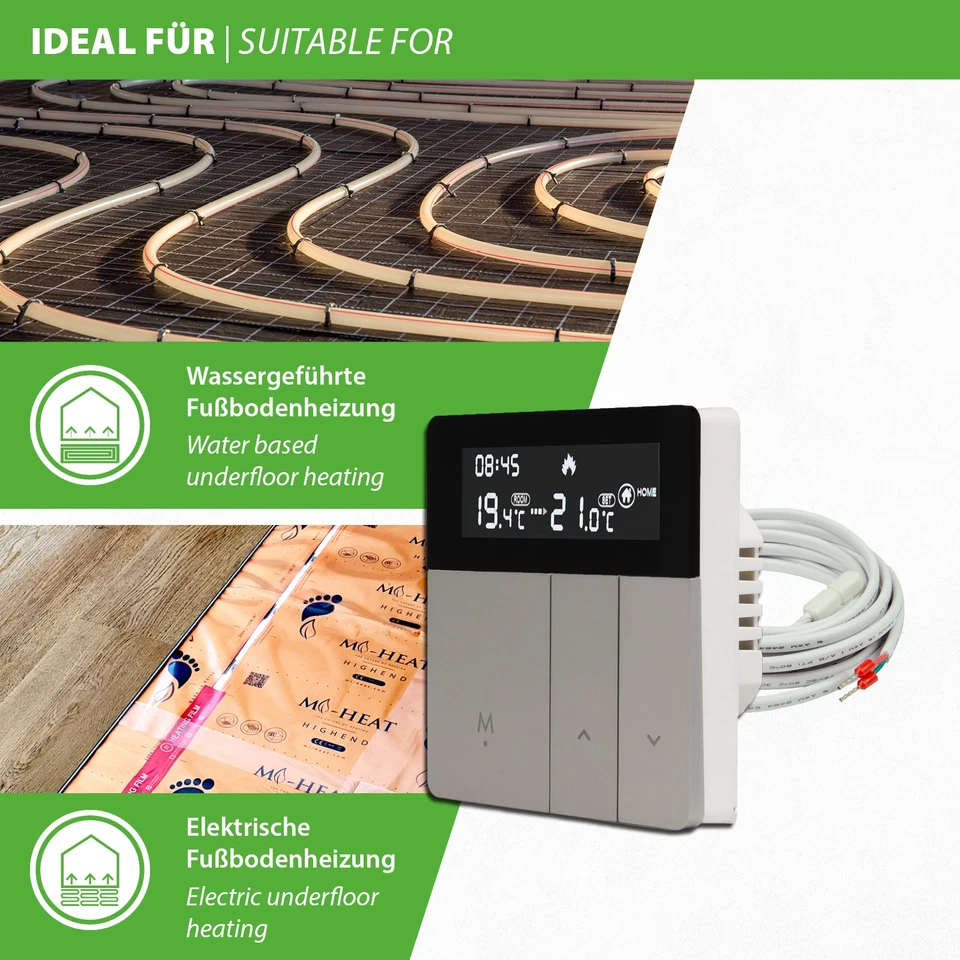 WiFi Smart Thermostat Raumthermostat Tuya App Heizungssteuerung Fußbodenheizung - Bild 4 von 4