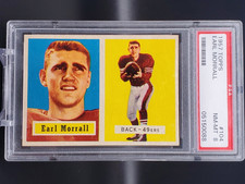 1957 Topps Earl Morrall Rookie RC San Francisco 49ers 104 PSA 8
