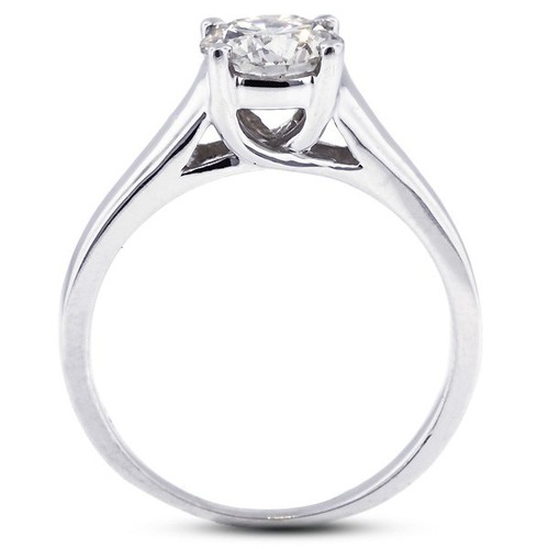 5 CT NATURAL DIAMOND G/SI1 ROUND CUT 14K WHITE GOLD PRONG CLASSIC SOLITAIRE RING - Picture 13 of 24