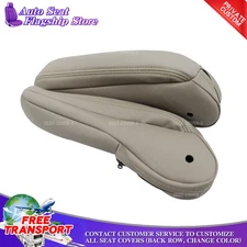 Fits 2011-2016 CHRYSLER TOWN & COUNTRY Driver Seat Armrest Leather cover Beige