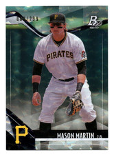 2021 Bowman Platinum Top Prospects Foilboard /299 Mason Martin #TOP-86 Pirates