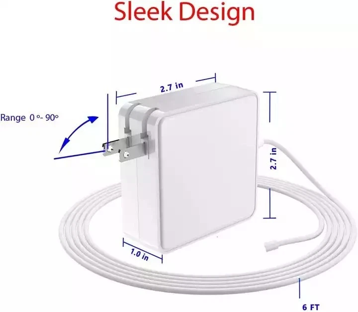 Laptop AC Charger Adapter Power Supply for MacBook Pro 60W 16.5V 3.65A A1344 US - Image 2 of 4