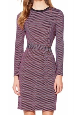 Tory Burch Musee Silk Blend Red & Blue Knee Length Dress XS- worn once