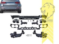 Heckansatz Heckspoiler Diffusor f&uuml;r Mercedes Benz GLC X253 schwarz