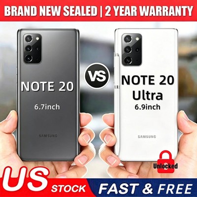 New in Box Samsung Galaxy Note20 Ultra 5G/ Note20 5G Unlocked 2Year WARRANTY