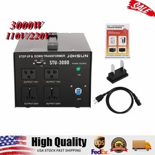 Heavy Duty 3000W Voltage 220V-110V 110V-220V Step Up/ Down Transformer Converter