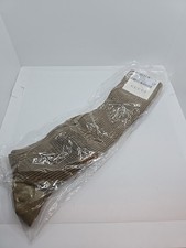 Gucci GG Light Brown Long Sock Uniform Rare Sz S 98% Cotton Italy