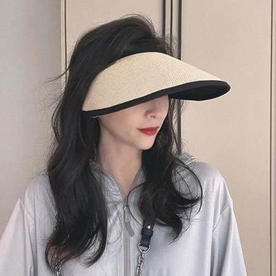 Long Brims Sun Hat Breathable Visor Hat Sunshade Fisherman Hat Women Headpiece