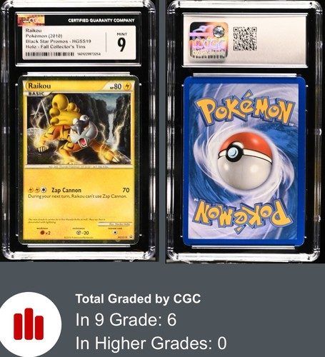 Raikou graded CGC 9 for sale on eBay