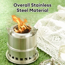 Wood Burning Folding Survival Emergency Stove Lightweight Camping Gear Hiking