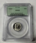 Mercury Dime. 1944 P. PCGS MS66.