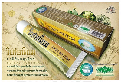 Viset Niyom Thai Kräuter Zahnpasta Oral Empfindliche Zähne Heilt Akne Unreinh...