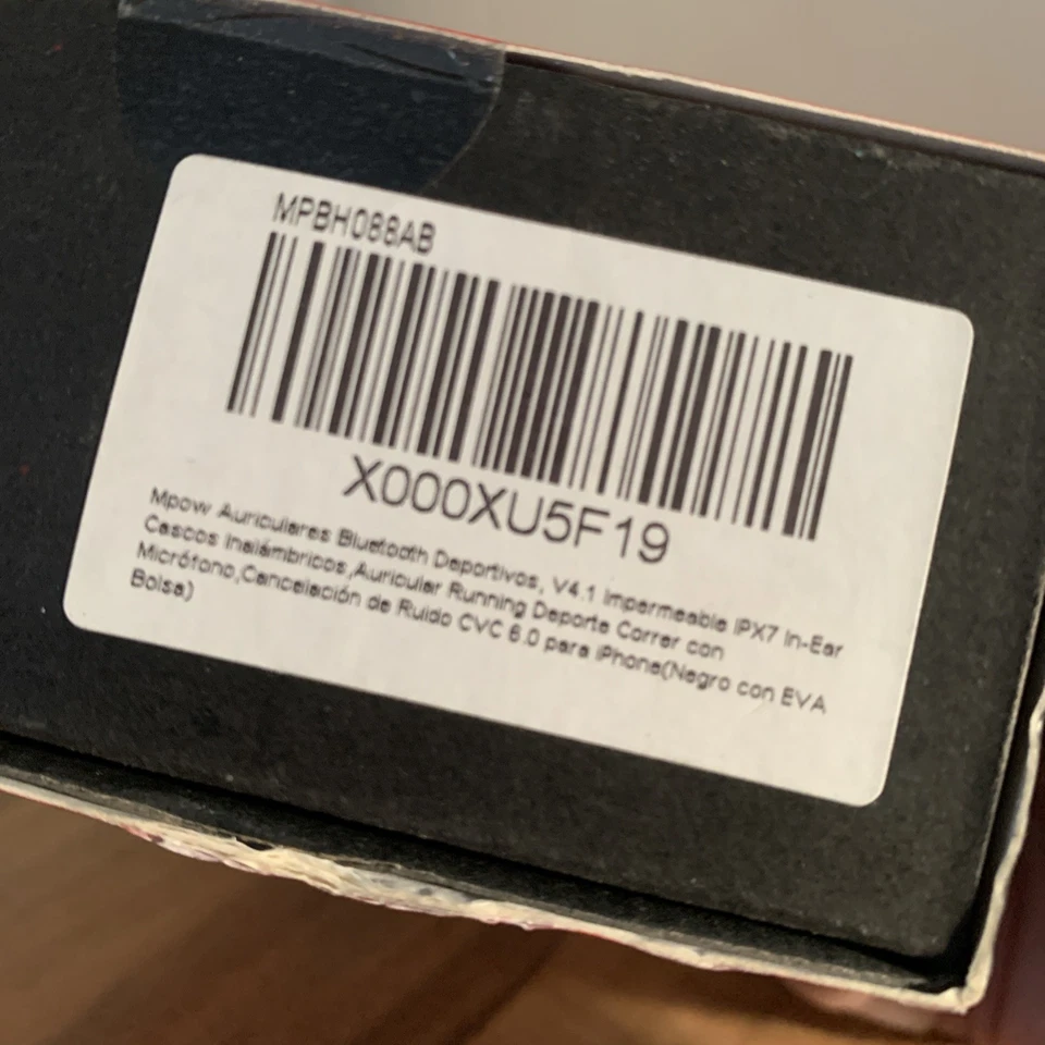 Auriculares deportivos inalámbricos Bluetooth Mpow Auriculares internos bajos Auriculares Foto 4 de 4
