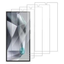 4 Pack 9H Tempered Glass Screen Protector for Galaxy S24 Ultra 5G
