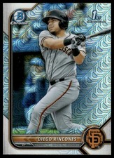 2022 Bowman #BCP-65 Diego Rincones Chrome Prospects Mojo Refractors