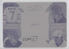 2016-17 Leaf Lumber Kings Printing Plate Magenta 1/1 Rick Martin Steve Shutt k4s