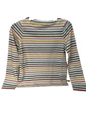 Mini Boden Girls Rainbow Striped long sleeve Top, Size 11-12 Y. Ii