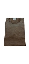 Image of Brand New John Smedley Lundy Crew Neck Jumper In Mushroom Size L