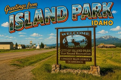 Greetings From Island Park, IDAHO MODERN 4x6 Large Letter Postcard C844