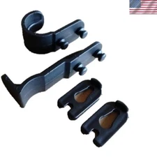 Plastic Latch Set for Standard Mailbox Repair - Easy Installation & Black Finish