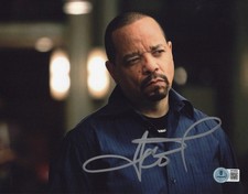 ICE-T SIGNED 'LAW & ORDER: SVU' FIN 8x10 PHOTO 4 AUTOGRAPH BECKETT BAS COA PROOF