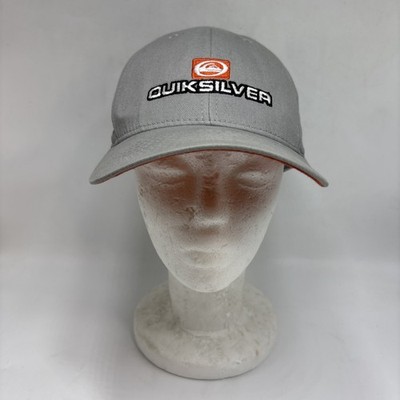  Quicksilver Grey Baseball Cap One Size Fits All Adjusting SnapBack Hat