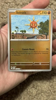 Pokemon TCG - Solrock 075/132 (Mega Evolution - Reverse Holo) NM