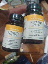 2-Pack NatureWise Vegan Vitamin D3 + K2 2000 IU + 100 mcg 30 softgels EXP 2028