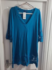Fantasie's Dione Kaftan Size M Coverup Holiday Styling Beach Dress Teal  BNWT
