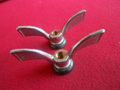 Oldtimer SOVA Fahrrad Vorderrad Flügelmuttern 8mm, Made in France, N.O.S