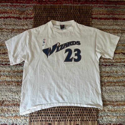 Nike Michael Jordan Jersey Shirt White Wizards 23 Men's Size Large