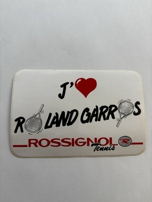 Aufkleber Sticker J   Rolland Garros Nachtigall Tennisschläger Tennis