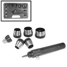 HAND HOLLOW HOLE PUNCHER PUNCHING CUTTING CUTTER TOOL DIE SET KIT GASKET LEATHER