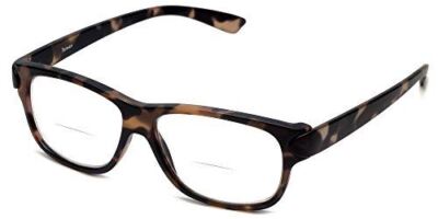 Calabria 4375CB Women Bi-Focal Reading Glasses w/Matching Case Black Tortoise+1