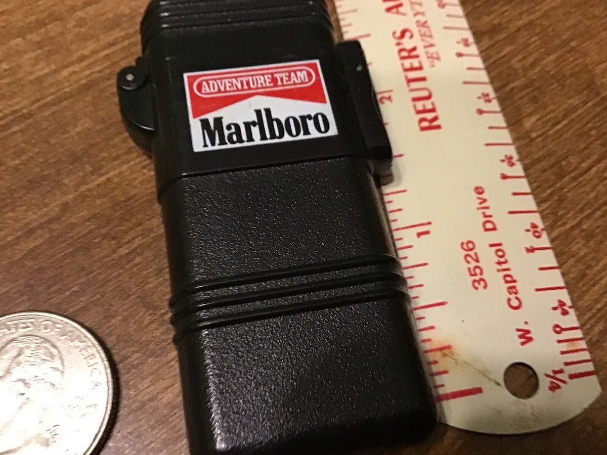 Marlboro Adventure Team Refillable Butane Lighter Used Black | eBay