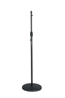Gator Frameworks Microphone Stand with 12'' Weighted Base, Soft Grip Twist Clutch