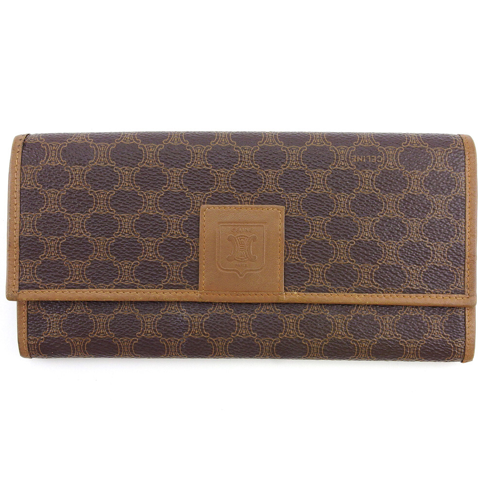 最終価格⭐︎美品⭐︎CELINE Macadam Wallet⭐︎ CELINE Macadam Triomphe Wallet Folded wallet PVC/Leather